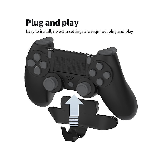 For Game Controller Back Button Attachment Dualshock4 Rear Extension Adapter Gamepad Paddle Key Wit Hy