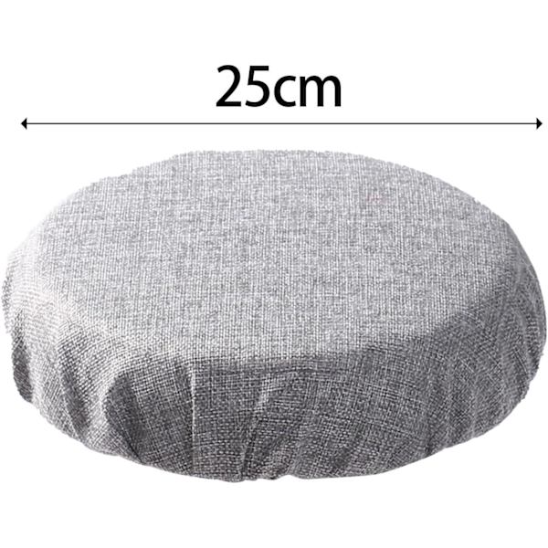 Taitettava jakkarapehmuste Tuolin Pehmuste Teleskooppijakkara Pehmuste Sisä- ja Ulkokäyttöön Stadionjakkaran Peitteet Pyöreä Retkeilyyn Makuuhuoneeseen Gray Imitation linen