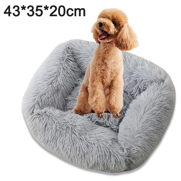 Hunde- og katteseng i stor, liten og medium størrelse, høst- og vintersøvn, mørkegrå, XS xs Light grey