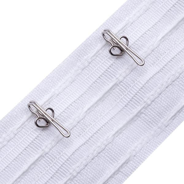 Gardinkrokar Metall Gardinband Draperikrokar för gardiner 2,9x1,2cm (100-pack silver)… Silver