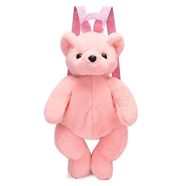 Panda-reppu Pehmolelu Säädettävä Koululaukku Korkealaatuinen pink