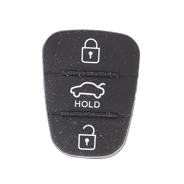 Silikon 3-knappars tangentbordsfodral ersättningsnyckel för Hyundai Kia Auto Keys Partd