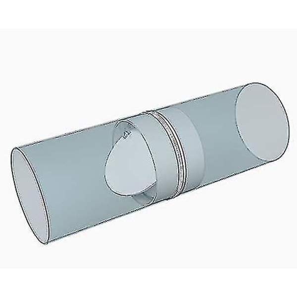100 mm:n liitäntä takaiskuventtiilillä pyöreä tuuletusputki 100 mm