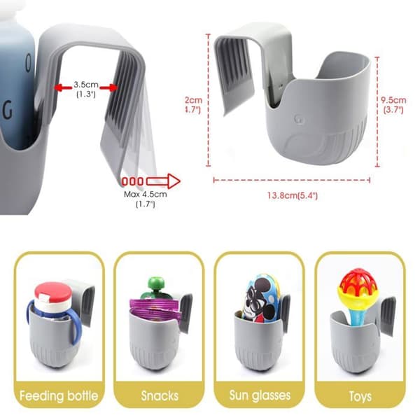 Koppholder for konvertible bilseter, koppholder for bilseter, koppholder for barnevogner