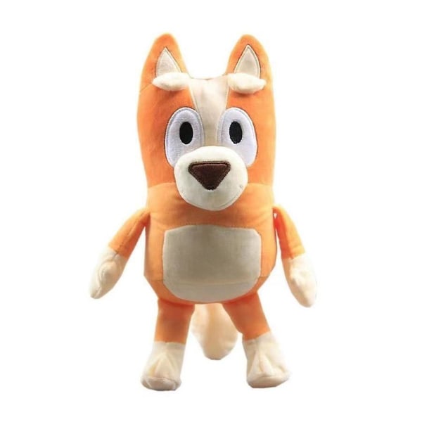 Bomuldsplysjelegetøj Hund Bluey Tegneserie Udstoppet Plysjelegetøj Gaver Til Anime-Fans Brown With Spots 28Cm