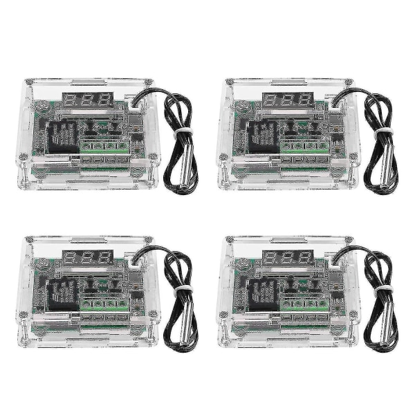 4 kpl W1209 12v DC digitaalinen lämpötilan säädinmoduuli, mikrodigitaalinen termostaatti -50-110c Electroni Hy