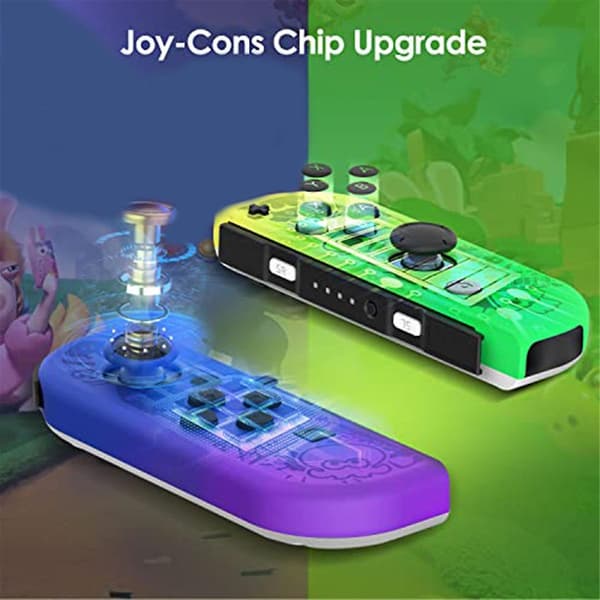 Handkontroll för Nintendo Switch, Trådlös Kontroller med Dubbel Vibration, Väckning/Skärmdump/Rörelse-kontroll