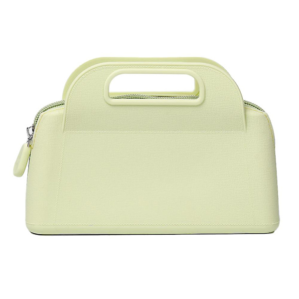 Bærbar silikon kosmetikkveske, silikon myntpung light green