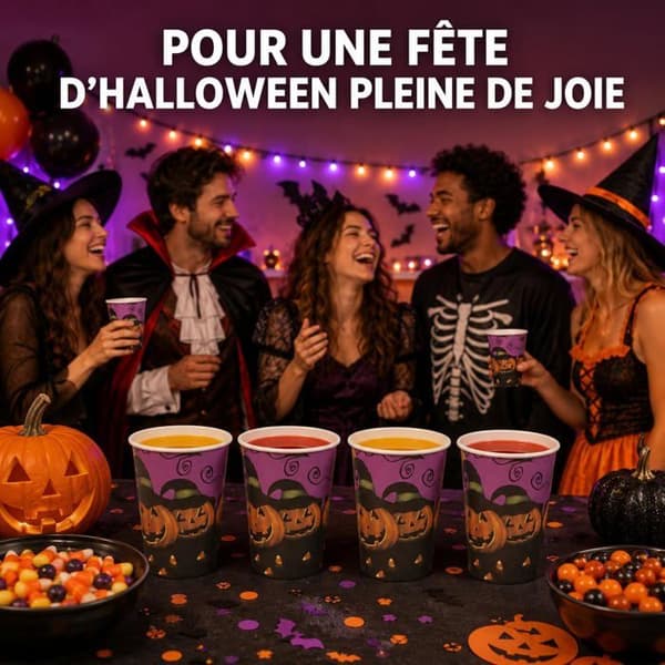 Halloween Papirkopper, 30 Stykker, Græskar Design