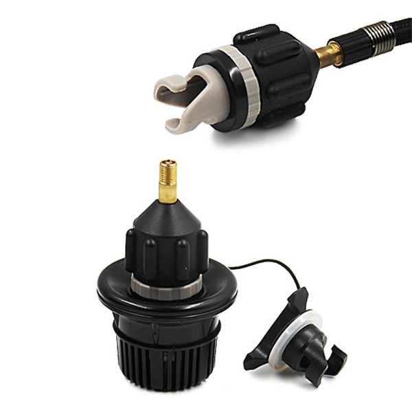 Konverterpumpadapter för luftkompressor Stand Up Paddle Kayak Dinghy Svart