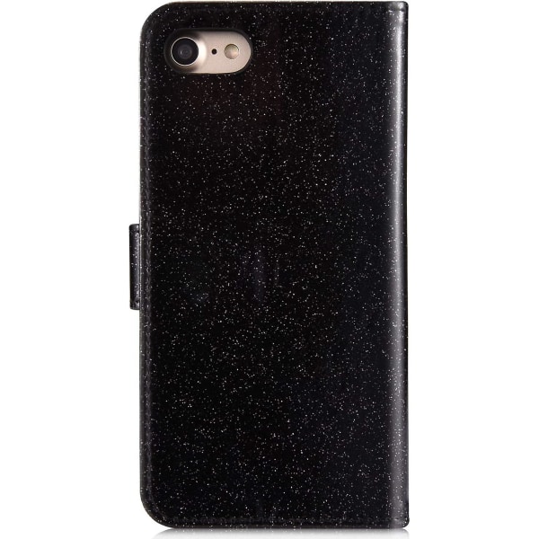 Fodral för iPhone 7/iPhone 8 Flip Case Premium PU Läder Plånboksfodral 3d Handgjord Glitter Bling Shiny Diamond Butterfly Med Kortplatser Stativ För Ip