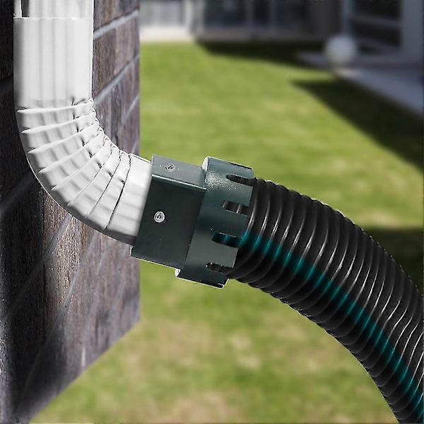 Ruuveilla varustettu syöksytorven adapteri sadevesikouru PVC-viemäriputken liitos 3 tai 4 Green 4x3inch