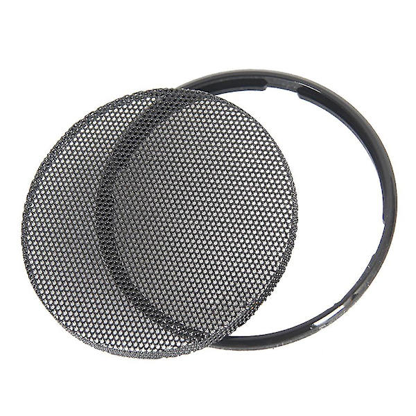 1/2/3/4/5/6 tum svart bilhögtalargaller nät runt horn skyddande lock Black 4inch