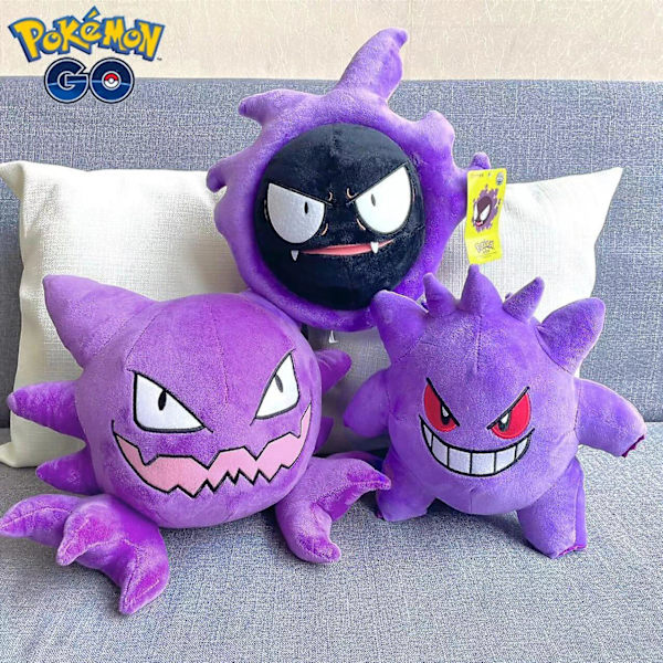 25-30cm Kawaii Spøgelse Gastly Haunter Gengar Plys Legetøj Udstoppet Anime Dekoration Blød Duk Tegneserie Sofa Pude Sød Gave Til Barn 25-30cm Haunter
