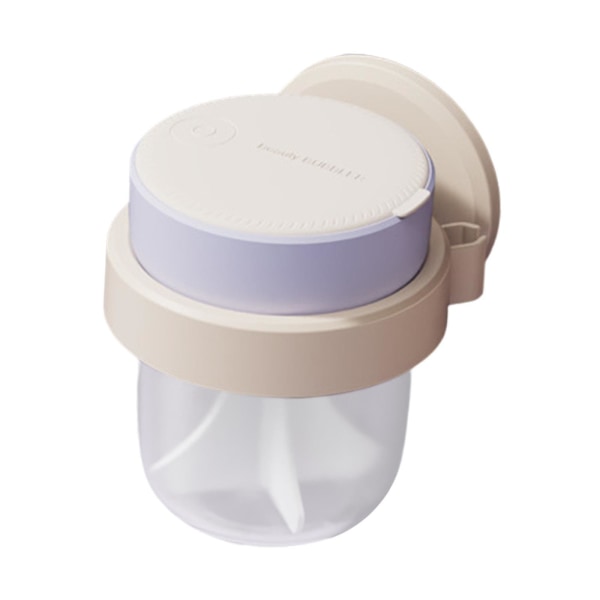 Electric Bubble Former Foam Maker Quick Facial Cleanser Foam Cup Lätt att använda Vit Violet with Rack 87mmx87mmx112mm
