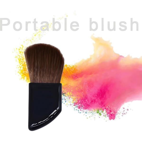Sæt med 3 små makeupbørster - Mini makeupbørste til blush - Foundationapplikator