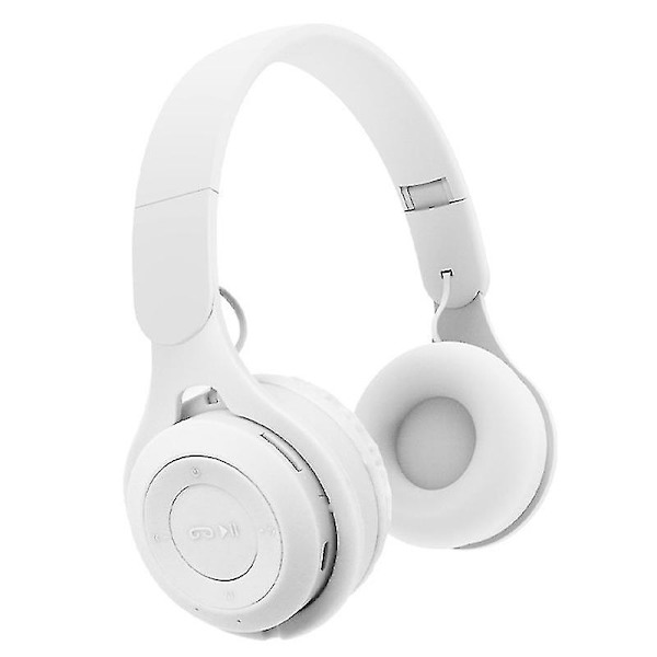 M6 Fällbart trådlöst Bluetooth-headset White