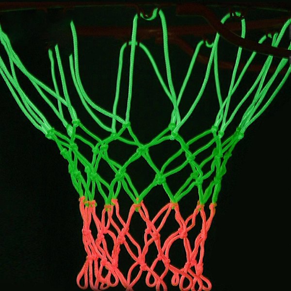 2024 Basketbollnät Nattlampa Basketbollnät Portabel Utomhussport i Mörkret Basketbollkorg Nät Ersättning