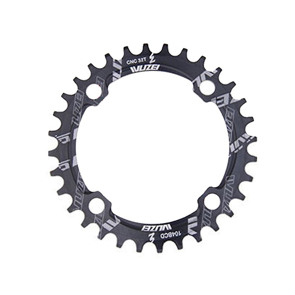104bcd 32-42t Pyörän Ketjupyörä Mtb Ketjupyörä Kapea Leveä Soikea Pyöreä Hammas Black 32T
