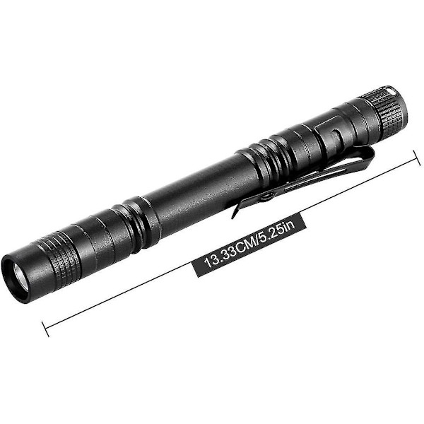 Lommelykt, 5 stk. Mini arbeidslys, bærbar LED-lommelykt 200 lumen med 2*AAA alkaliske batterier strømforsyning for DIY (ikke inkludert), arbeid og nødsituasjoner