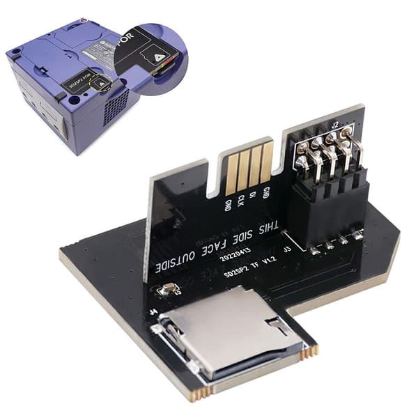 För Ngc Sd2sp2 Pro Gamecube Konsol Adapter Sds Ladda Tf Sds Micro Cardbarnz Ny