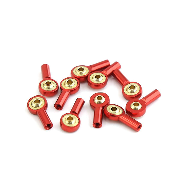 10 stk. Metal M2 Link Tie Rod End Ball Joint Buckle Styrestang Pushrod Tie Rod End Til Rc Bil Båd Upgr