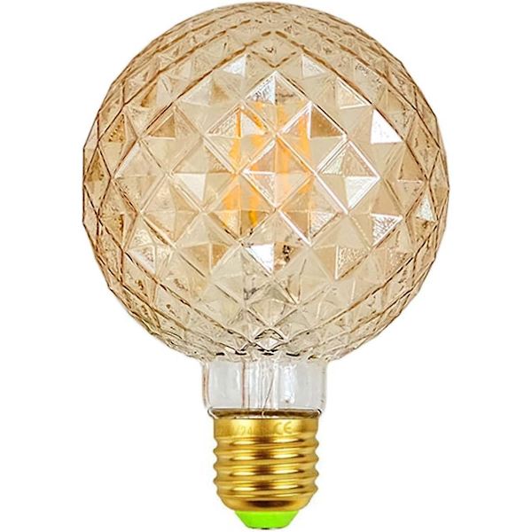 Vinterkampanj, e27, E27 4w LED-lampa, retroglödlampa, idealisk för nostalgisk och retrobelysning, varmvit, G95