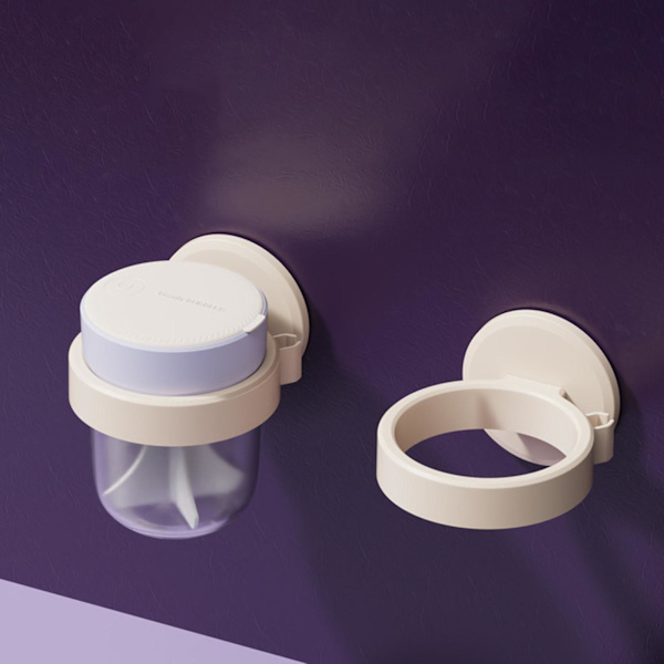 Elektrisk bubbelbildare skumtillverkare snabb ansiktsrengöring skumkopp lätt att använda vit Violet with Rack 87mmx87mmx112mm