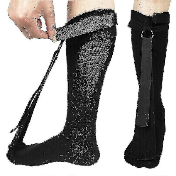 Plantar Fasciitis Sok Til Hæl Smerter Fod Drop Korrektion Fod Hvile Sokker Black L