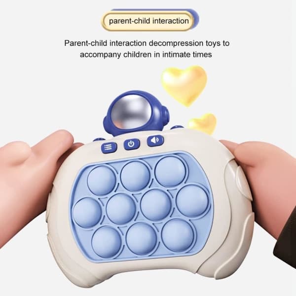 Pop It-spil - Pop It Pro Light Up-spil Hurtig tryk Fidget-spil Z Brown SPACE ASTRONAUT