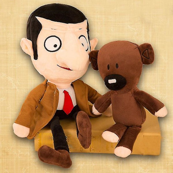 Mr. Bean Plysdukke Fyldt Tegneserie Kluddukke Teddybjørn Beroligende Dukke Sengepynt Bean Bear 30cm