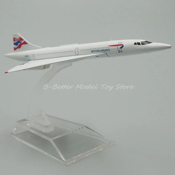 1:400 Diecast Metal Plane Model Legetøj Concorde Air France / British Replica Collector Edition british