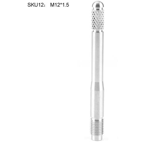 Dækpositioneringsstift, værktøj til montering og afmontering af hjul, rustfrit stål M12 UniversalSølv M12 x 1.5