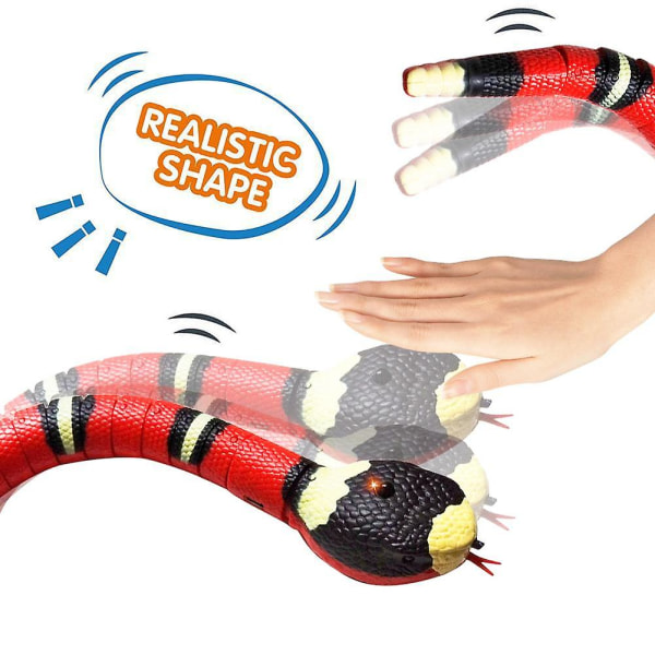 Smart Sensing Snake Cat Toys Electron Interactive Toys Chargi För Katter 8u7y