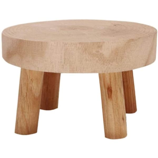 Inomhus växtställ Trä Mini Blomkruka Ställ Träpall Trä Blomkrukhållare