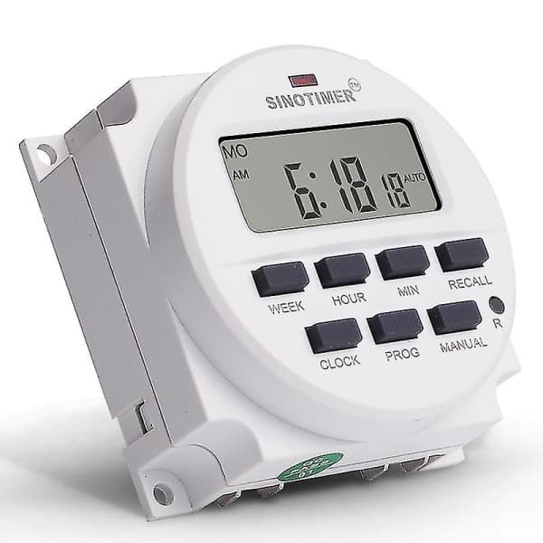 15,98 tommers LCD digital timer 12v DC 7 programmerbar tidssvitsj Tm618n-4