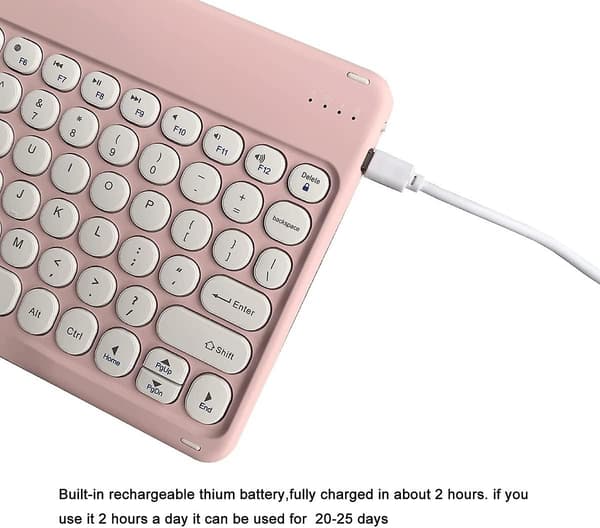 Ultra tynn retro Bluetooth-tastatur