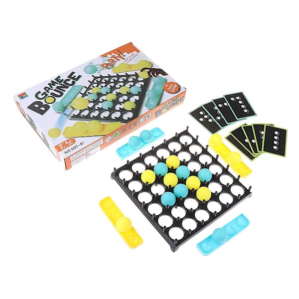 Hoppbollsspel för barn, familjefest, bordsstudsande leksaksspel 1 Pair Ball