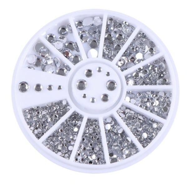 Rhinestones i 4 storlekar - Silver Klar Silver