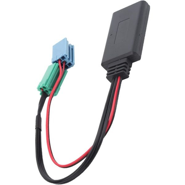 Qiilu Auto Audio Adapter, Auto Audio Adapter, Mini ISO 6Pin 8Pin Bilmusikforbindelse Bluetooth 5.0 AUX-kabel til Renault Clio/Espace/Kangoo/Laguna