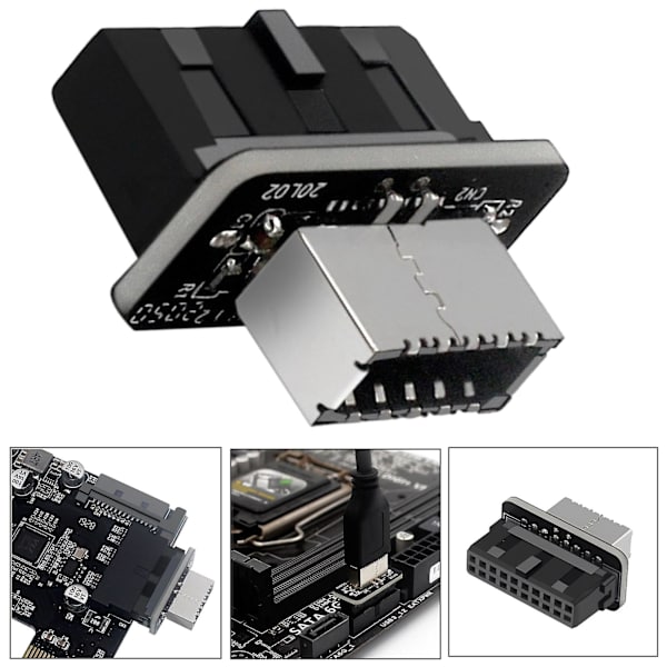 Usb 3.0 intern header till Usb 3.1/3.2 typ C front typ E adapter converter A