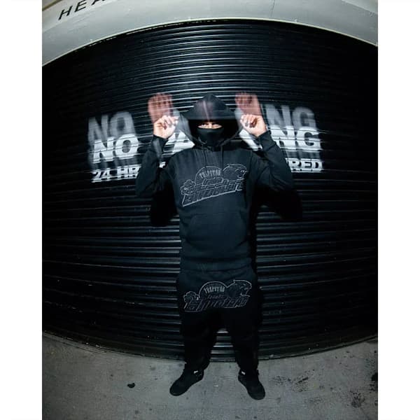 SHOOTERS HOODIE TRACKSUIT BLACKOUT EDITION SORT/SORT 8854-SORT SÆT 8854-SORT SÆT M M