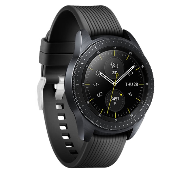 Samsung Galaxy Watch 42 mm armbånd silikon (S) Svart Variety