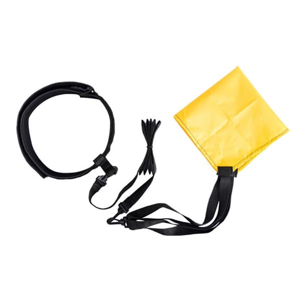 Simparachute för simträning, träningsutrustning för simning, motståndsband med drag 20 cm, gul