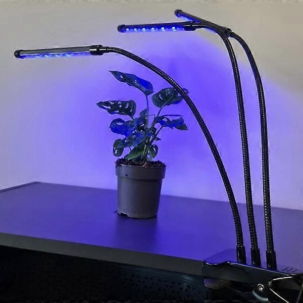 Justerbar odlingslampa - LED, Timer svart