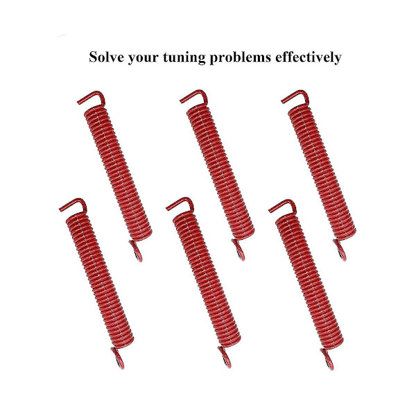 6-pack Ljudlösa Tremolo-fjädrar, Elgitarrbrofjädrar