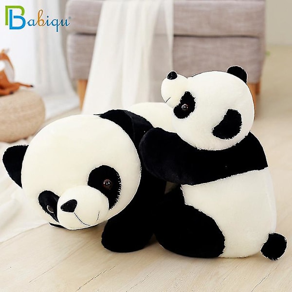 20-70cm söt bebis stor jätte panda björn plysch fylld djurdocka djur leksak kudde tecknad kawaii dockor flickor älskare presenter 20cm