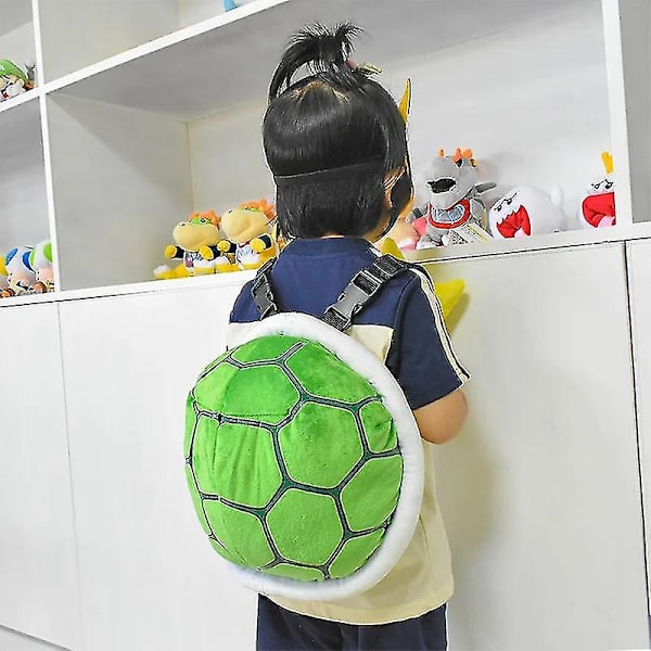 4 stil Anime Super Koopa Turtle Skoleveske Turtle Shell Grønn Bowser Plysjleker Ryggsekk Kawaii Bursdagsgave Style 2