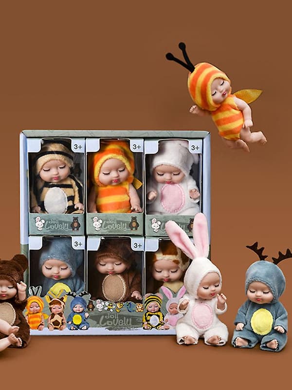 6 st mjuka babydockor - Perfekt för barn