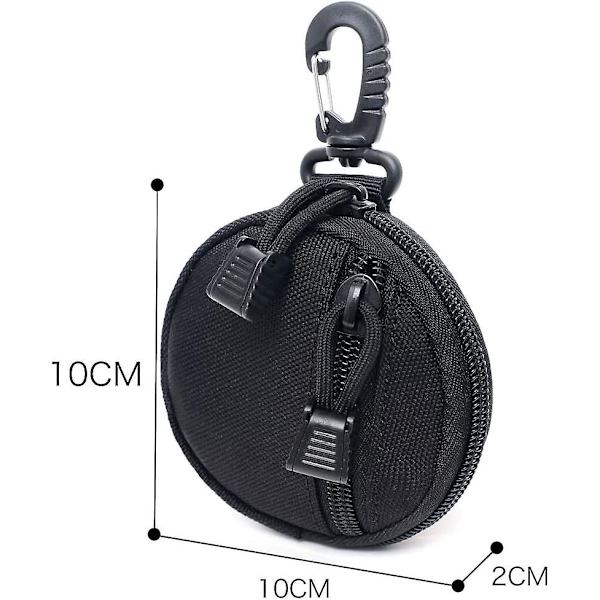 Liten Molle-påse tillbehör, uppgraderade Edc-påsar militär utrustning, taktisk väska fodral som myntbörs nyckelring, fodral plånbok, trådlöst headset-paket.